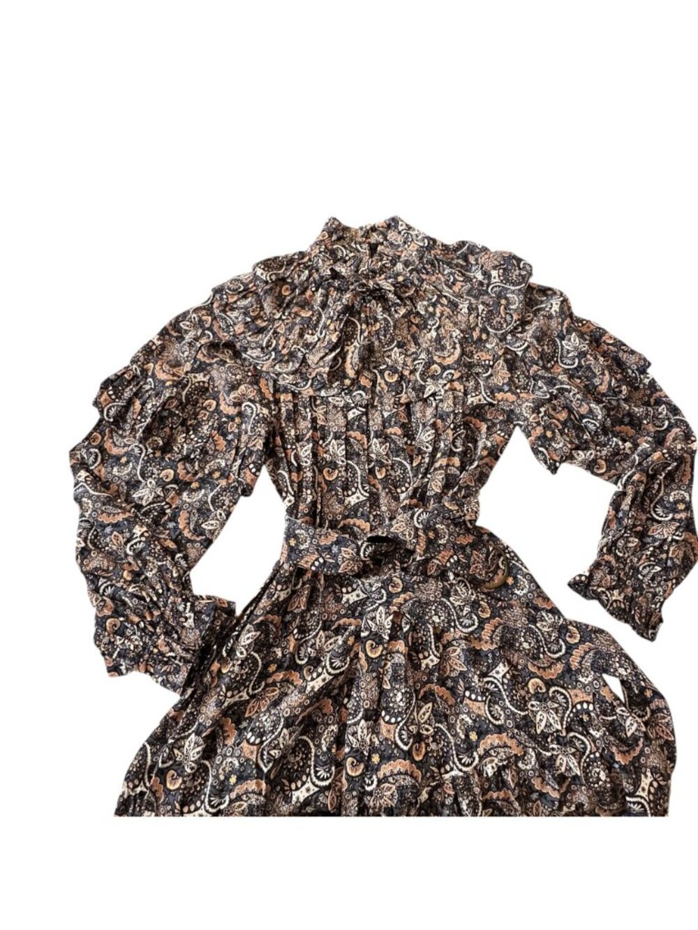 Ulla Johnson Annalisa Gown Night Sky Silk Paisley Runway NWT Size 6 - Picture 8 of 16